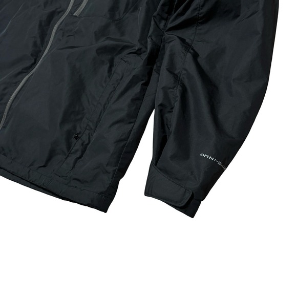 Columbia Omni-Tech Waterproof Hooded Rain Windbreaker Jacket Size XL 26.5 x 28 - Picture 3 of 5